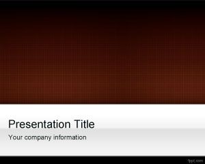 Free Brown Grid PowerPoint Template