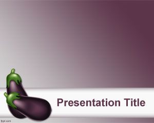 Aubergine PowerPoint Template