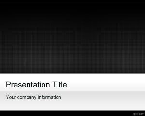 Black Grid PowerPoint Template