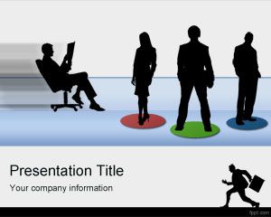 Employees PowerPoint Template work employee job position