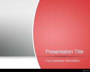 red powerpoint template