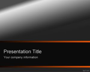 Free Dark Orange PowerPoint Template