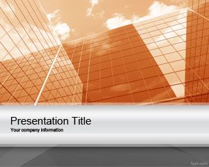 Free Orange Corporate Project PowerPoint Template