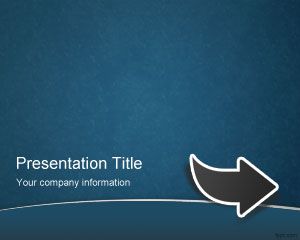 Plantilla PowerPoint con flecha azul PPT Template
