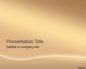 Free Bronze PowerPoint Template