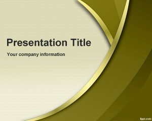 Free Gold Sublime PowerPoint Template