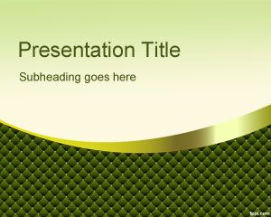 Green Kinky PowerPoint Template