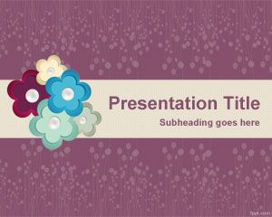 Flower Scrapbook PowerPoint Template