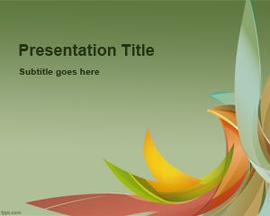 Color Petals PowerPoint Template