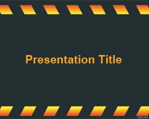 Dark Under Construction PowerPoint Template