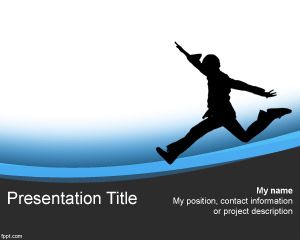 Free Kid Running PowerPoint Template