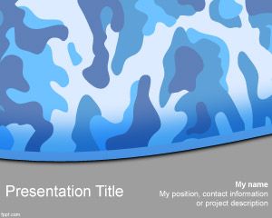 Navy Camo PowerPoint Template