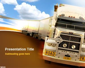 Free Heavy Truck PowerPoint Template