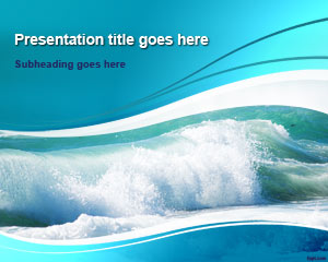 Free Ocean Waves PowerPoint Template