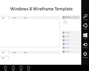 Free Windows Wireframe Template for PowerPoint