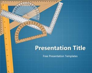 Free Engineering Presentation Template with Ruler Images