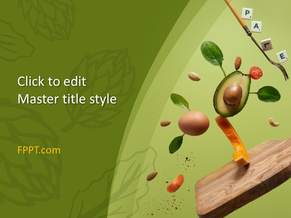 fruits and vegetables background for powerpoint
